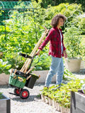 Gardener's Supply Company Heavy Duty Mobile Tool Storage Caddy | All in One Easy-Roll Garden Utility Cart Carrier, Includes 5-gallon Bucket, Fabric Organizer with Multiple Pockets