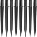 8 Pcs Solar Light Stakes Replacement (Fit for Inner Diameter 0.6inch),Reinforced Ground Spikes,ABS Plastic Lights Stakes, Ideal for Solar Pathway Lights Garden Torch Lights,Christmas Lights