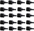 20pcs Black Water Pipe Fitting 1/2" Thread to 1/4 inch,Strong and Long-Lasting Connector Irrigation Drip Pipe 4/7 mm Garden Drip Hose Water Quick Coupling Parts,Hose Connectors and Accessories