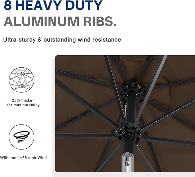 ABCCANOPY Durable Solar Led Patio Umbrellas - Image 7