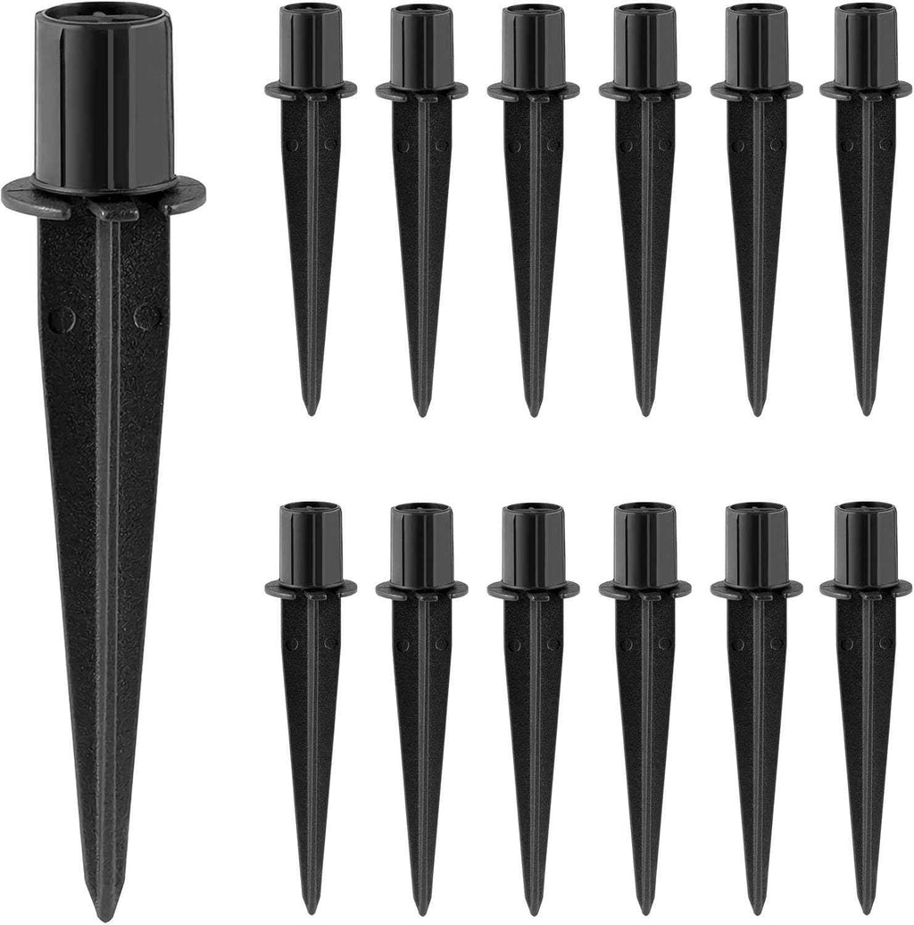 Metal Replacement Stakes for Solar Lights 3/4 inch (0.78" Actual), 12 Pack | Optimized Ground Anchoring Ensures Stability. Weather-Resistant Finish Prevents Corrosion. Perfect for Pathway & Landscape.