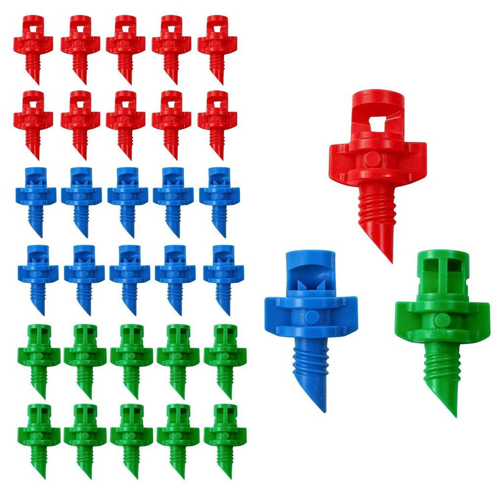 150-Piece Refraction Mist Sprinkler Heads Kit - 90°/180°/360° Multi-Angle Options | Professional Plant Watering Devices Compatible with Drip Irrigation System for Yard & Lawn