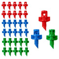 150-Piece Refraction Mist Sprinkler Heads Kit - 90°/180°/360° Multi-Angle Options | Professional Plant Watering Devices Compatible with Drip Irrigation System for Yard & Lawn