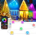 RaThun Permanent Outdoor Lights, Smart Decor with 72 Scene Modes, 100ft with 60 LED Lights, IP67 Waterproof for Outdoor Decorations, Work with App & Remote