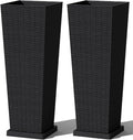 Greesum Set of 2 Tall Plastic Planters by BuynowfromGreesum