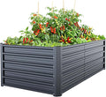 Ohuhu 6x3x1.9FT Metal Raised Garden Bed Outdoor, Reinforced Galvanized Steel by Ohuhu