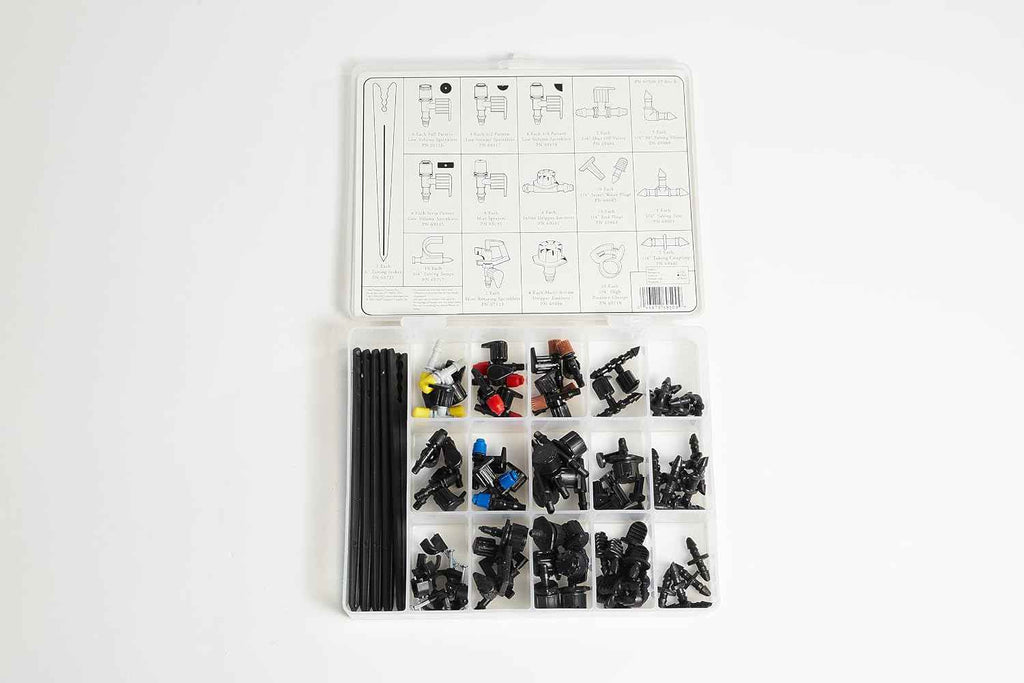 Orbit 69500 92-Piece Drip Irrigation Assortment Kit, Black