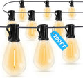 GvvooHome LED Outdoor String Lights, 200FT Waterproof Patio Lights with 62 Shatterproof S11 Plastic Bulbs, 2700K Warm White Edison Hanging Lights for Backyard, Garden, Porch, Bistro