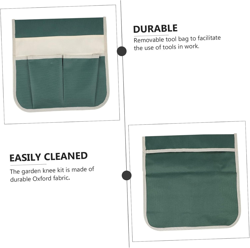 Garden Kneeler Tool Bag Large Multi-Pocket Tote with Durable 600D Fabric Storage Pouch for Gardening Tools Organizer and Easy Carry