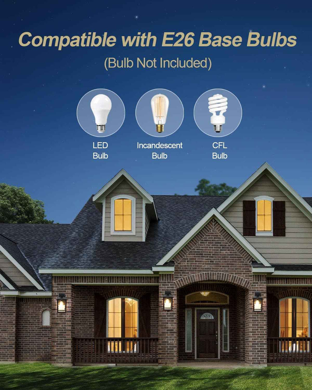Oil-Rubbed Bronze Outdoor Wall Light, 12'' Porch Light Aluminum | 1-Pack Exterior Wall Sconce with Water Ripple Glass, Waterproof Outside Lights for House Patio Front Door, Bulb Not Included