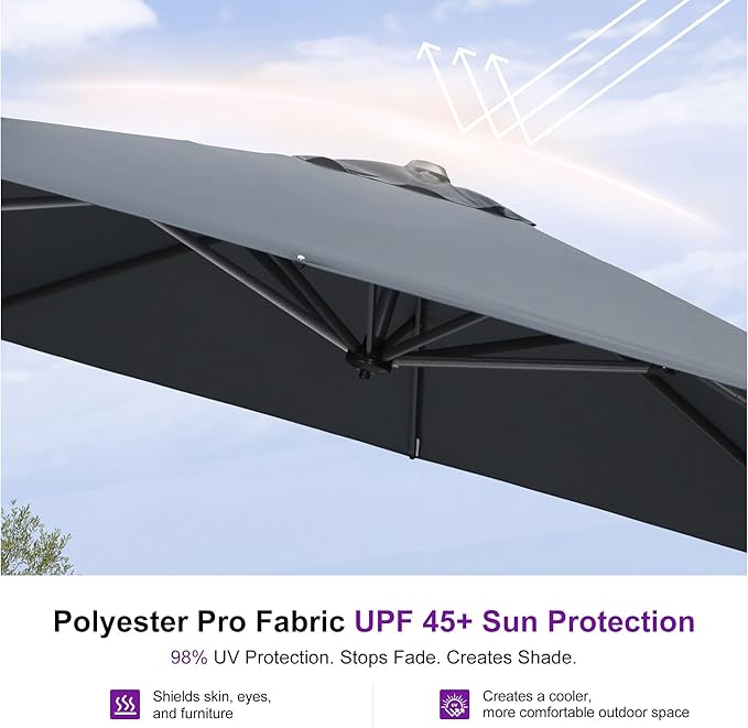 PURPLE LEAF 9 Feet Patio Umbrella - Image 5