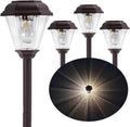 Sublume Solar Pathway Lights Outdoor 4 Pack, Solar Landscape Lights with 1000mAh Battery, IP 65 Waterproof, Auto On/Off,Warm White Solar Walkway Lights for Driveway, Yard, Garden Decor