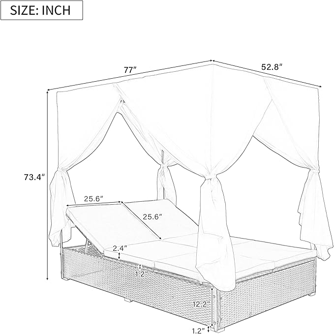 Wicker Metal Outdoor Pool Furniture - Image 2