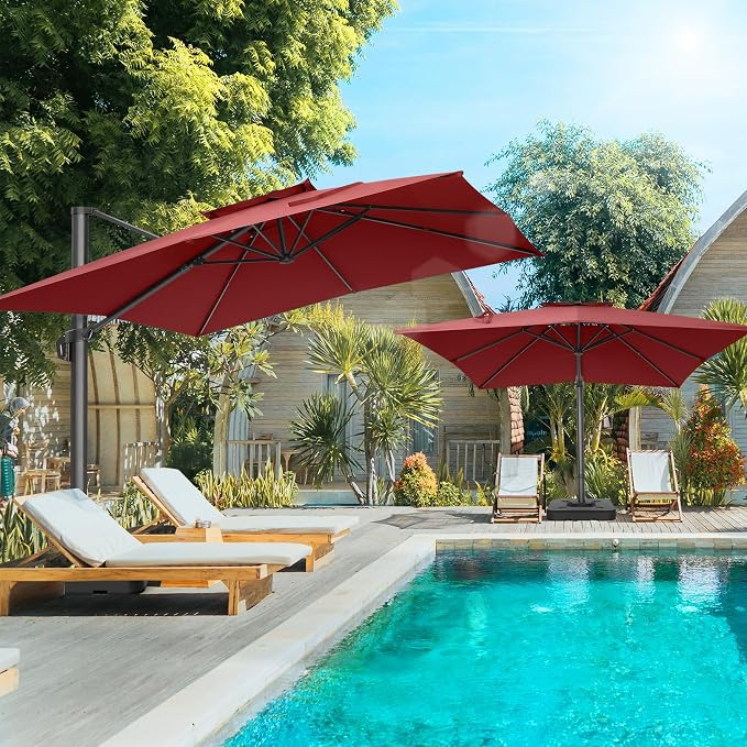 HOTEEL10x10ft Patio Umbrella Cantilever Umbrellas - Image 6