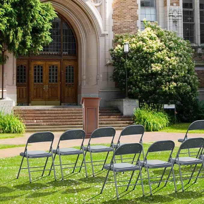 VINGLI 8 Pack Folding Chairs