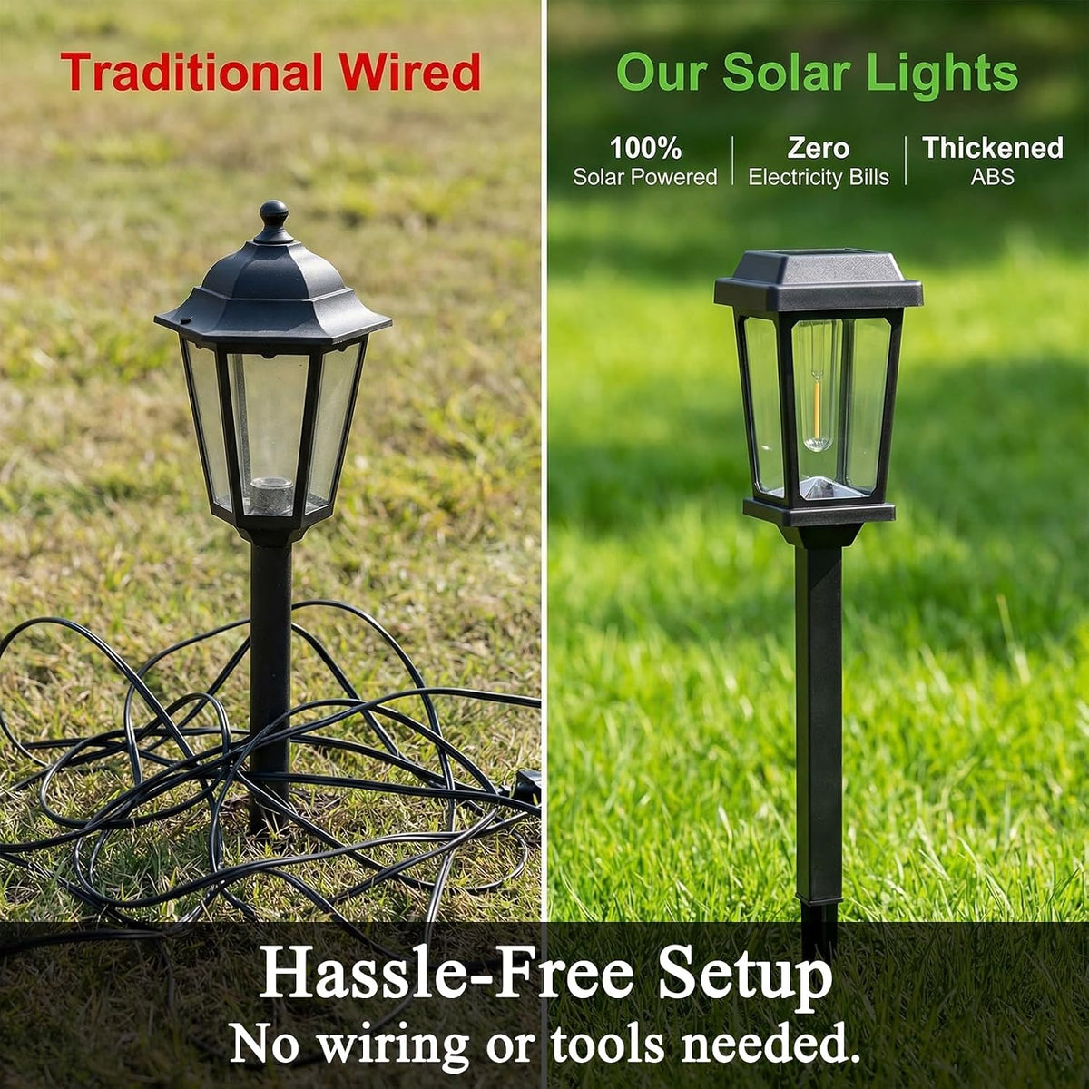 Solar Pathway Lights Outdoor 10 Pack, LED Solar Garden Lights | Auto On/Off Waterproof Solar Lights Outdoor Garden Pathway Lights for Yard Landscape Path Walkway Decorative, Warm White