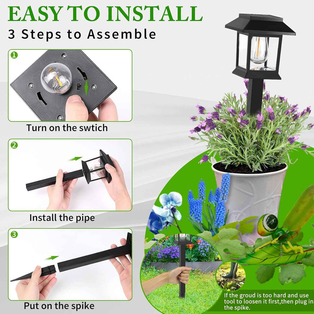Greluna Solar Lights Outdoor,12 Pack 3000K Waterproof Auto On/Off Solar Pathway Lights for Your Garden, Landscape, Path, Yard, Patio, Driveway,Walkway Decor | Auto On/Off Waterproof Landscape Lights for Garden, Walkway, Yard, Patio & Driveway