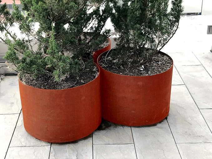 Plantercraft Corten Steel Planter 48 Inch | Large Round Planters - Image 2