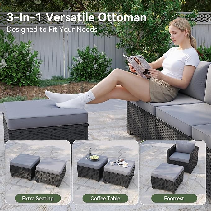 Aoxun 7 Piece Patio Furniture Set - Image 4