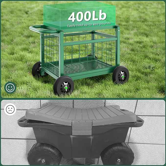 FLINTER Rolling Garden Work Seat
