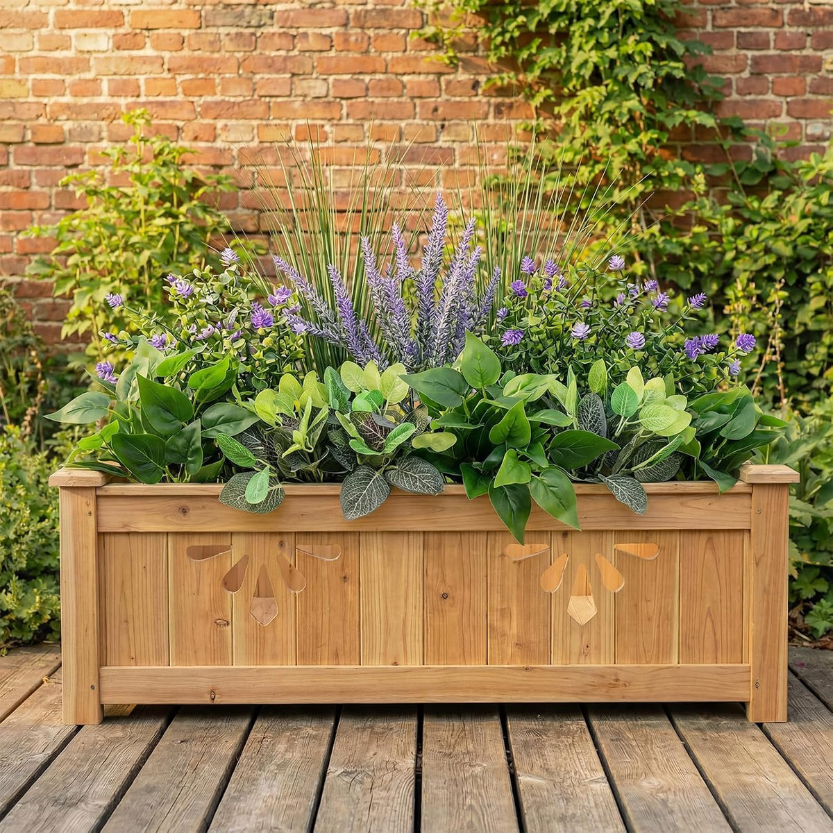 33 Pcs Artificial Plants for Outdoors UV Resistant Fake Plant | Greenery Stems Plastic Leaves Faux Flowers Bushes for Summer Outside Planters, Garden, Porch, Yard, Home Decor