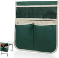 Garden Kneeler Tool Bag Stool, Foldable Garden Tool Bag Portable for Outdoor Gardening (Green)