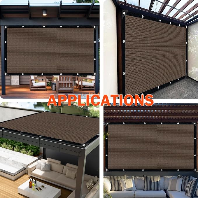 Sun Shade Cloth for Outdoor Patio, Pergola Shade Cover - Image 4