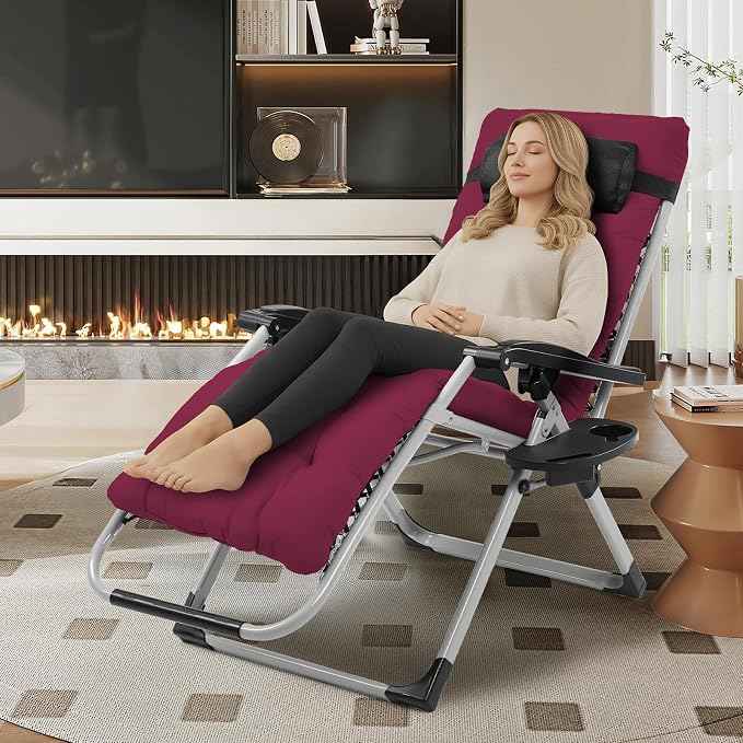 VINGLI Padded Zero Gravity Chair, Lounge Chair