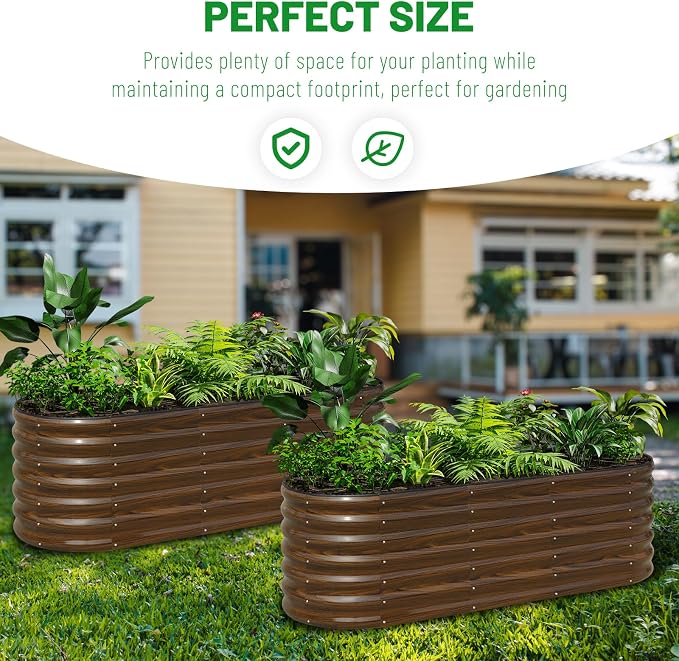SnugNiture Galvanized Steel Raised Garden Bed Kit, Flowers and Fruits - Image 6