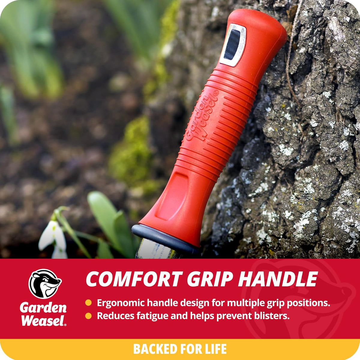 Garden Weasel 3Piece Hand Tool Set Trowel Transplanter Cultivator Gardening | Heavy duty steel combo set for digging, planting & weeding. Includes trowel, transplanter & hand cultivator for garden care