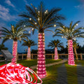 Honche Solar Rope Light 33FT 100L Outdoor Candy Cane Rope Lights Weatherproof for Terrace Tree Fence Patio Garden Yard Home Wedding Birthday Vacation Holiday Christmas Decor(Candy)