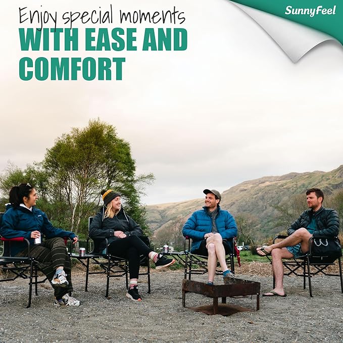 SUNNYFEEL Oversized Camping Directors Chair 500 LBS Heavy Duty, Portable - Image 4