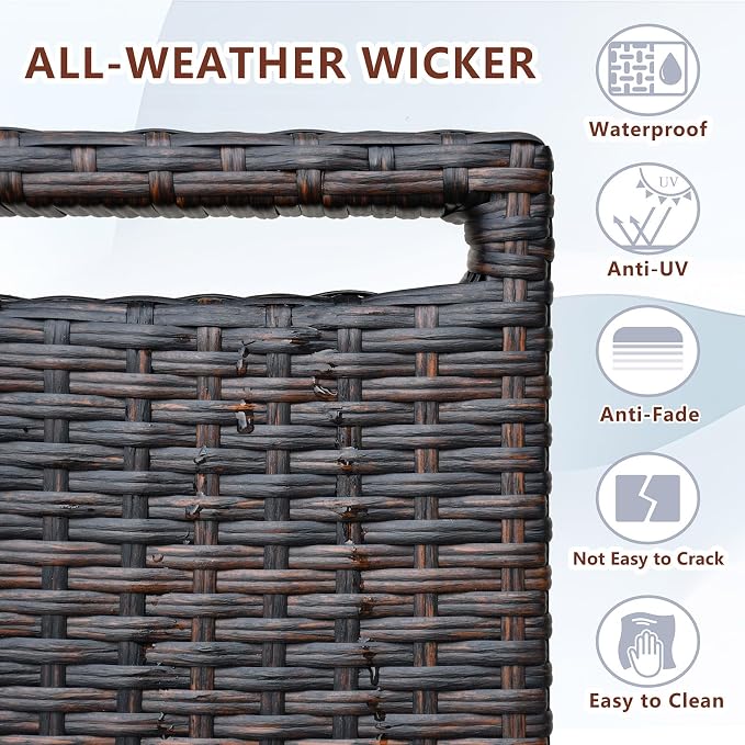 ATR ART TO REAL Outdoor Recliner, Outdoor Wicker Recliner Chair - Image 6