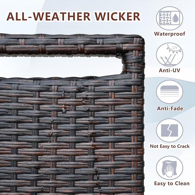 ATR ART TO REAL Outdoor Recliner, Outdoor Wicker Recliner Chair - Image 6
