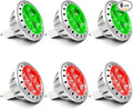 ALIDE Red Green MR11 GU4 Led Bulbs, Replace 10W 20W 35W Halogen, 12V 3W Red by ALIDE
