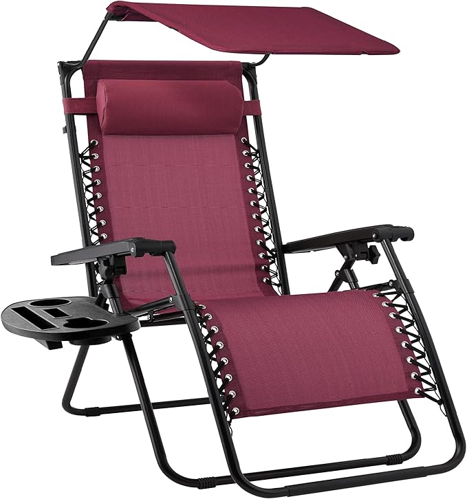 Best Choice Products Folding Zero Gravity Outdoor Recliner Patio Lounge Chair by BestChoiceProducts