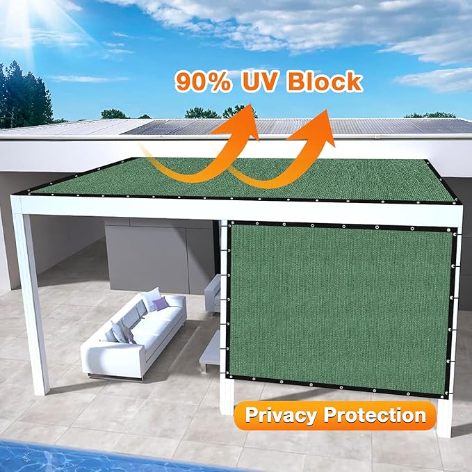 Artpuch Outdoor Pergola Shade Cover 10' X 14' Sun Shade Cloth - Image 3