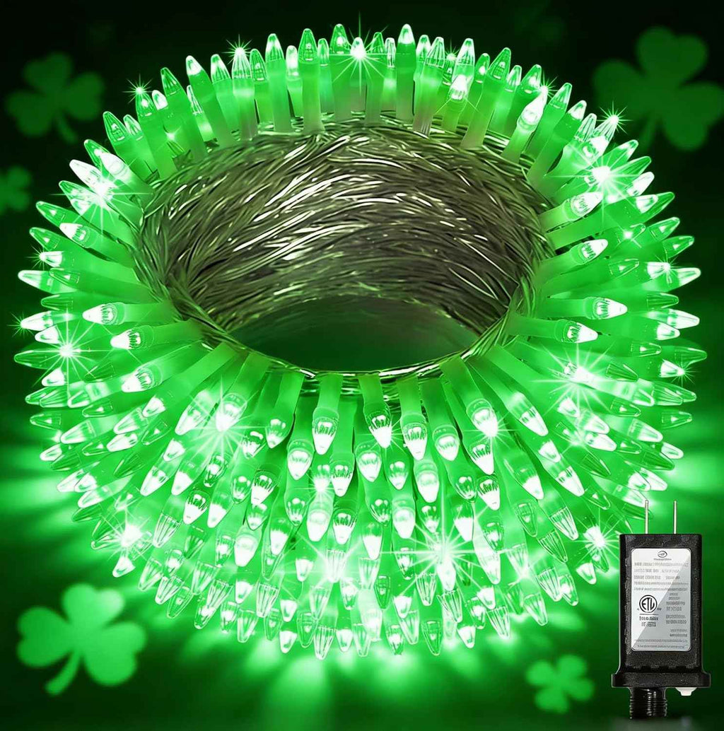 350 LED 90FT Christmas Lights, 12 Modes Christmas String Lights, Plug-In | Green String Lights with Timer, Dimming and Weather-Resistant Construction for Trees, Windows, Mantels, Bedrooms and Patios.
