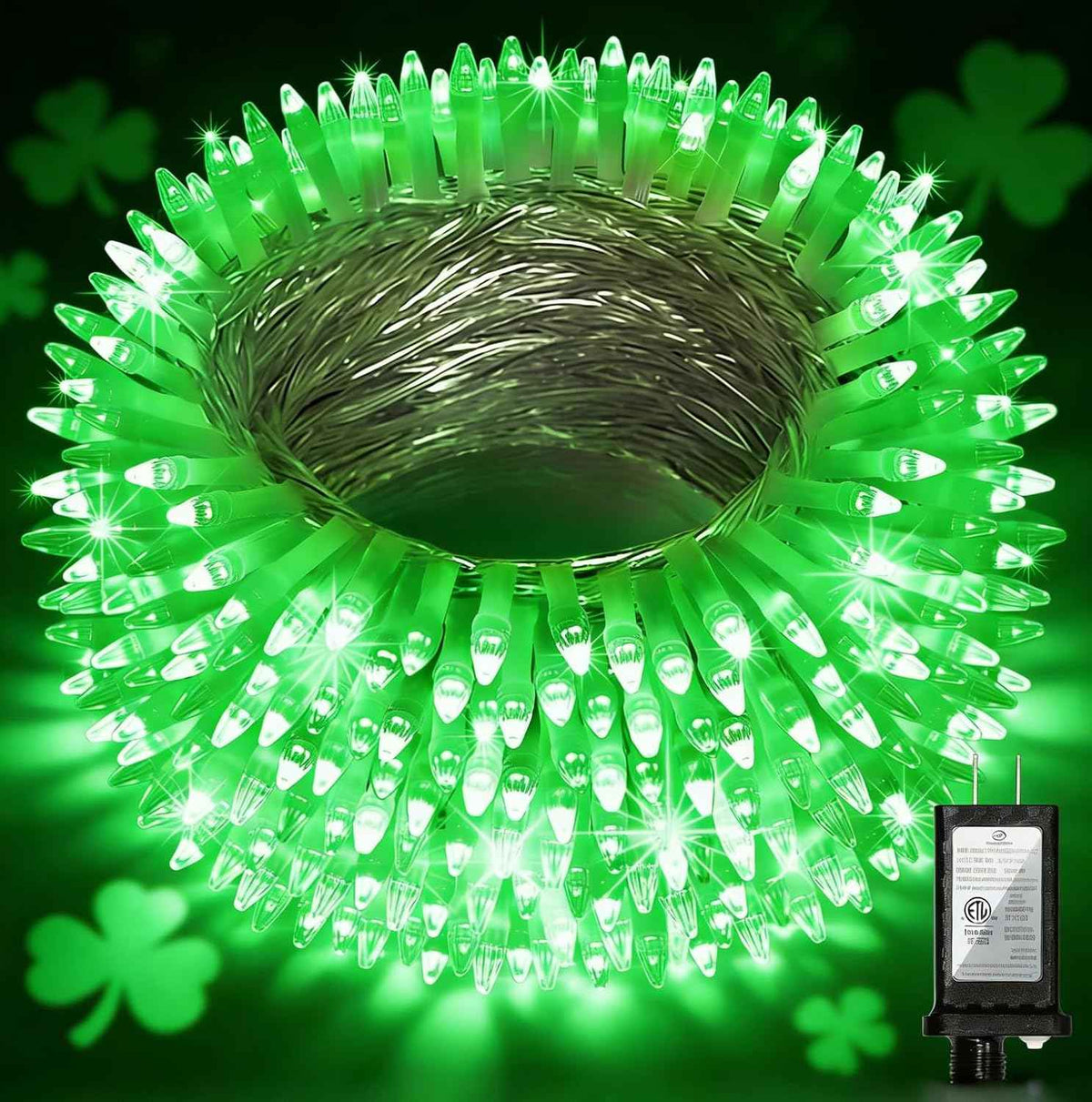 350 LED 90FT Christmas Lights, 12 Modes Christmas String Lights, Plug-In | Green String Lights with Timer, Dimming and Weather-Resistant Construction for Trees, Windows, Mantels, Bedrooms and Patios.