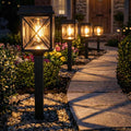 XMCOSY+ Solar Pathway Lights Outdoor, 6 Pack Bright Solar Garden Lights | 3 Color Modes, 20-50LM Custom Brightness, 15H Landscape Lighting, Solar Lights Outdoor Waterproof IP65 for Yard Path Walkway