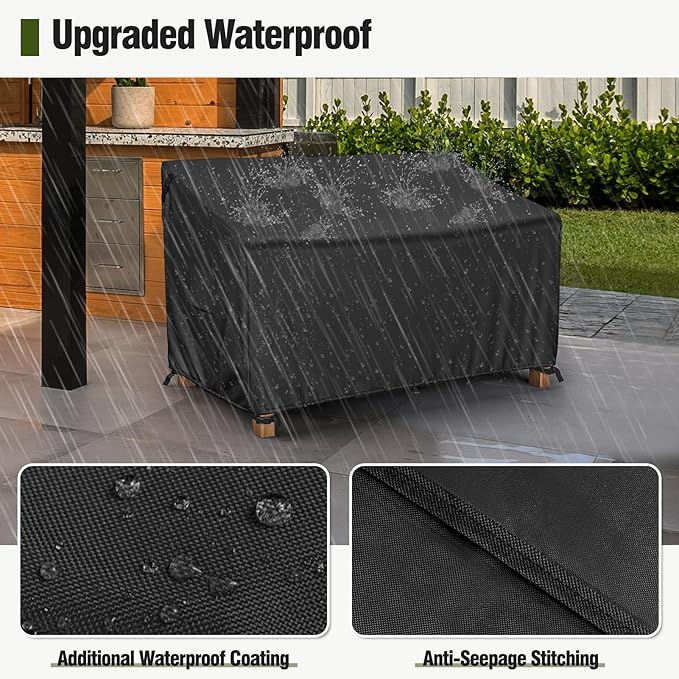 MR. COVER 2-Seater Patio Loveseat Cover, Patio Furniture Covers Waterproof - Image 4