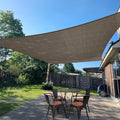 SUNLAX Sun Shade Sail 9' x 20' Brown Rectangle Canopy Sail Shade Cover UV Block by SUNLAX