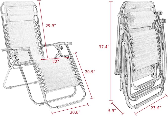 Homall Zero Gravity Chairs - Image 3