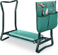 SUPER DEAL Folding Garden Kneeler and Seat with Free Tool Pouches - EVA Foam Pad Protects Your Knees - Sturdy and Lightweight, Gardening Gifts for Women Men