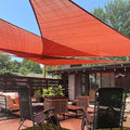 LOVE STORY Custom Size 10'x14'x17.2' Terra Red Sun Shade Sail Right Triangle by LOVESTORY