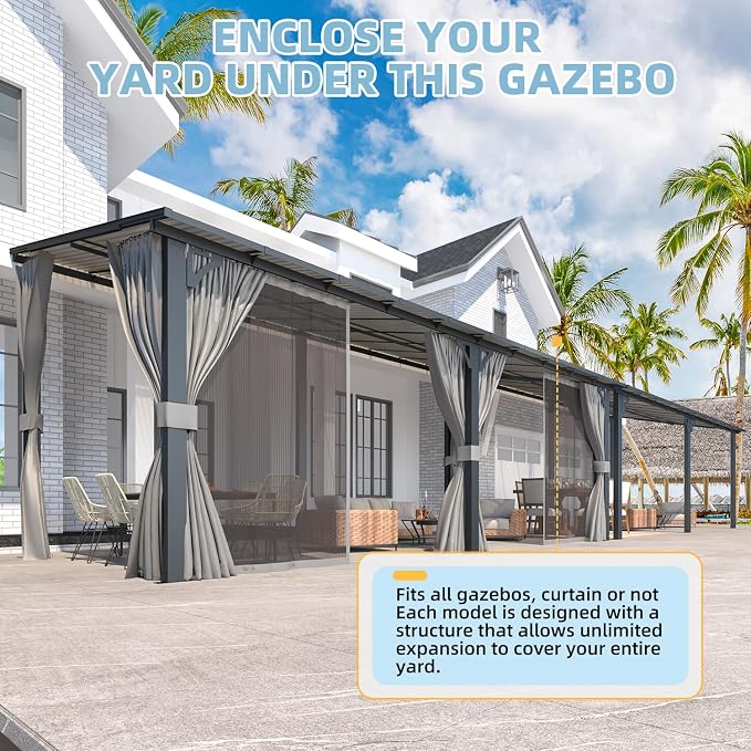 AECOJOY 20' x 10' Outdoo Gazebo - Image 6