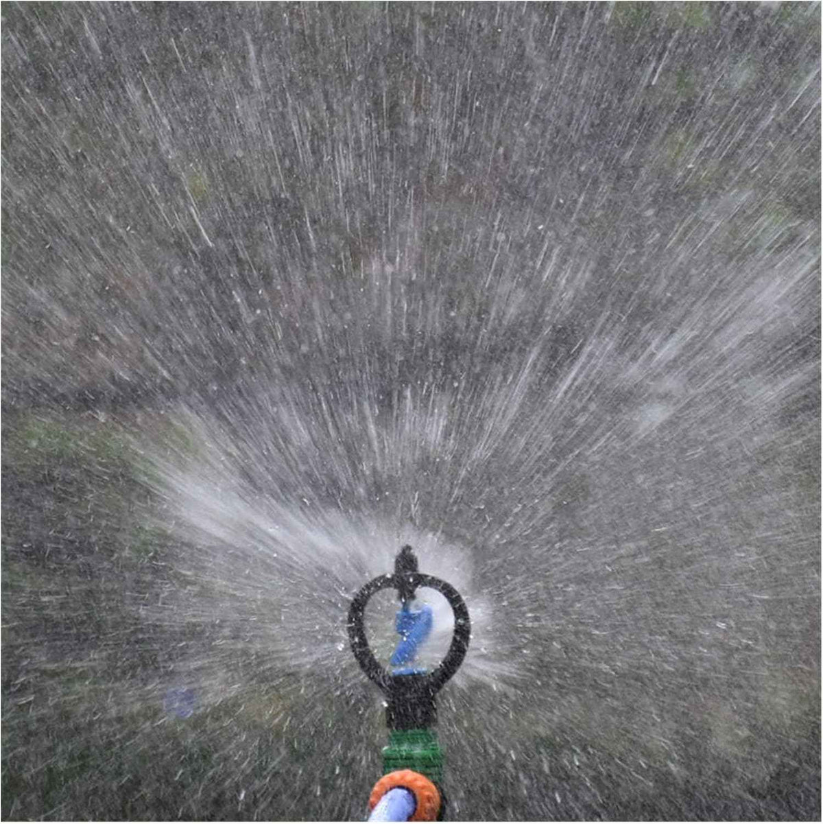 Hose Connector Rotary Garden Lawn Sprinkler with Stand Rotary Sprinkler Head Gardening Watering Gardening Water Irrigation 1PC (Color : 3I4 Hose)