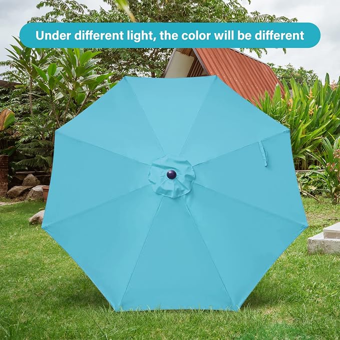 Simple Deluxe 9' Patio Umbrella Outdoor Table Market Yard Umbrella - Image 2