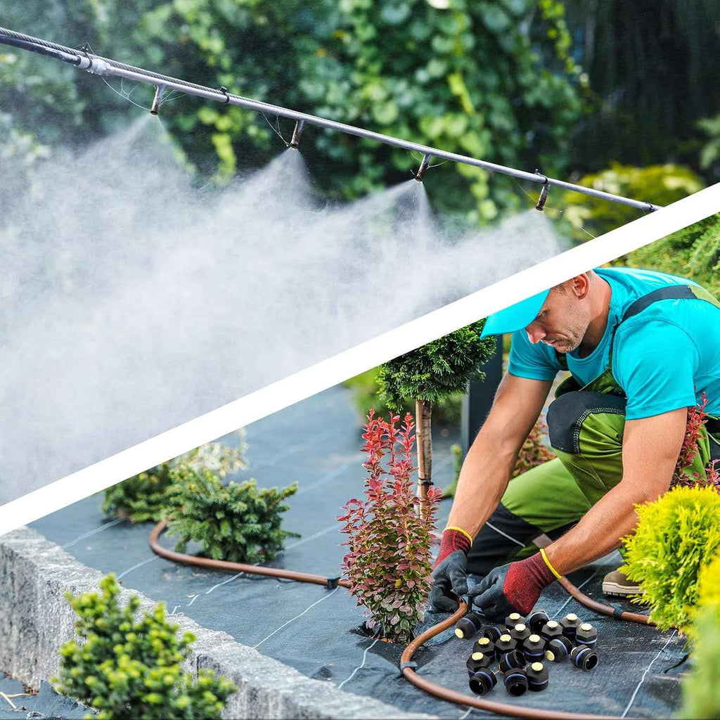 30 Pcs Sprinkler Nozzle 1/2 Inch Garden Misting Nozzles Adjustable 360 Degree Lawn Watering Universal Micro Irrigation Sprinkler Heads for Agriculture Lawn Watering Irrigation System