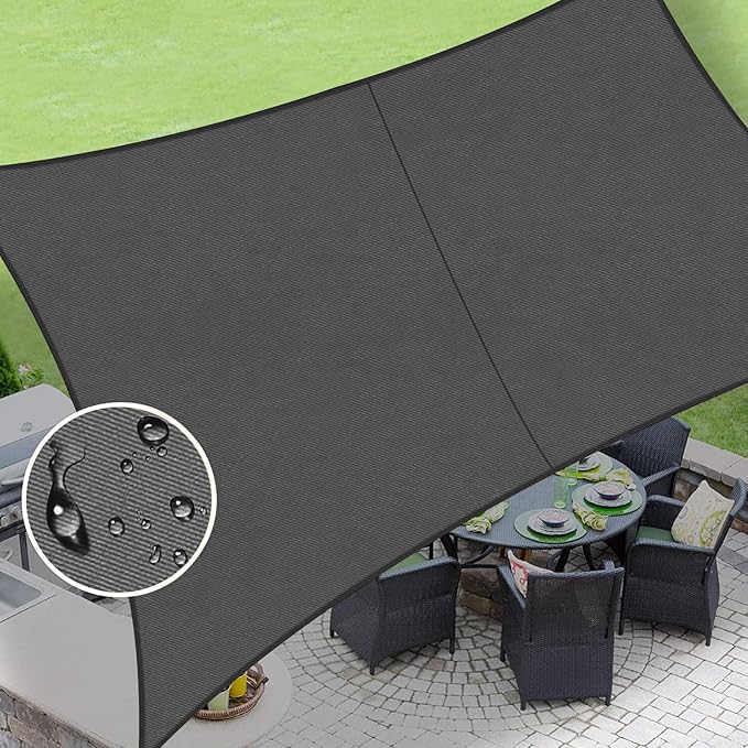 LOVE STORY Rectangle 5'x8' Waterproof Sun Shade Sail Canopy UV Block by LOVESTORY